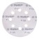 Circle of abrasive grinding bison 35350-125-120, perforated, P120, 125 mm, 5 pcs.