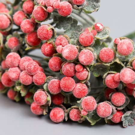 Decor for creativity "inflorescence with red balls" d = 0.6 cm 1 bouquet = 6 colors 11 cm-2