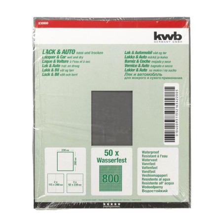 Folder paper KWB, K800, Paper, 230x280 mm, silicon carbide-1