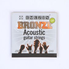 Струны для акустической гитары "BRONZE" с обмоткой из фосфорной бронзы /.010 - .048/