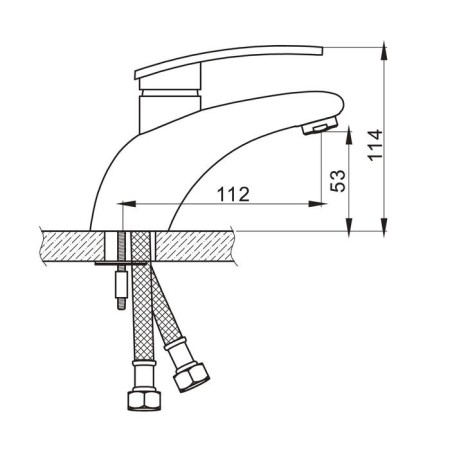 Accoona A9014 shell mixer, single -leaf, chrome-3