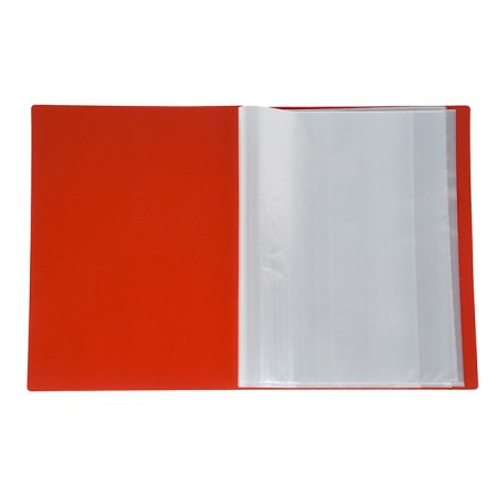 Folder with 60 A4, 500 microns, Calligrata, texture "Sand", Red-1