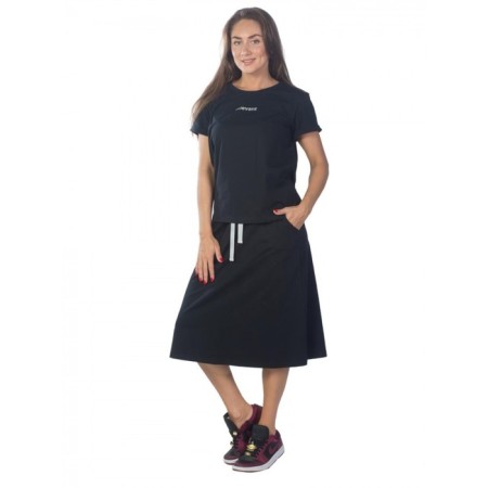 Female suit, size 46, black color-2