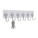 A hanger with an adhesive surface of 6 hooks tundra, transparent, 1 pc.