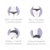 Anti -cellulite massage, 32.5 × 7 cm, 3 balls, wooden
