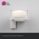 Soap dish IDDIS Slide Sliwtg0i42, 107x116x71 mm, matte glass, white matte