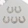 Decor Metal for creativity "Horseshoe - Magnet for Money" 2.5x2.5 cm