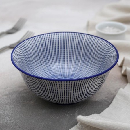 Gapel of the ceramic shade "Flinking", 550 ml, D = 15.5 cm, blue color