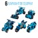 Designer Raced machine 6 in 1 CADA Mechanical, Inertia, 509 parts, 6+