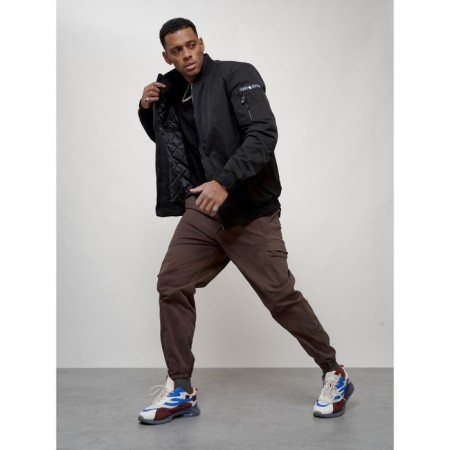 Male bomber, size 58, black color