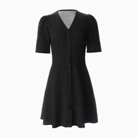 Women's dress, black color, size 48-4