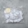 Price tag set 100pcs, 2.5 × 1.3 cm, white-silver color