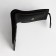 Male purse on a magnet, department for bills, cards, coins, black color