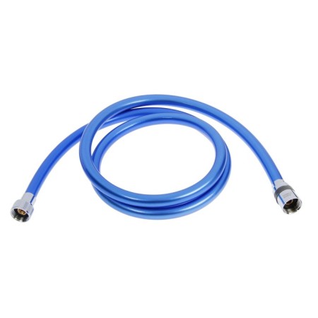 Shower hose Aquakratos, 150 cm, nylon, blue