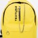 School backpack of textiles on lightning, 1 pocket, textura, yellow color