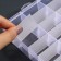 Organizer for decor, mobile cells, 24 cells, 19.7 × 13.3 × 3.5 cm, the color is transparent