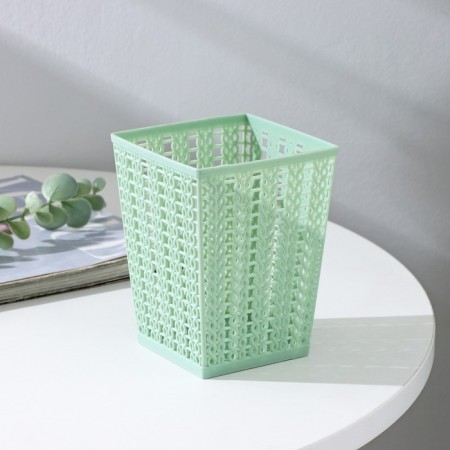 Storage basket "Weaving", plastic, 9 × 9 × 12 cm, color mix-1