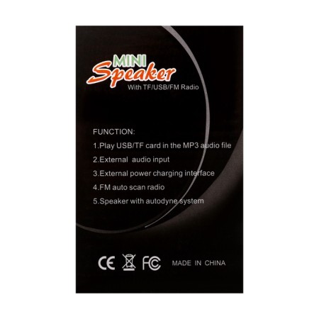 Portable column WS-133, 3 W, Microsd, FM, USB, White-11