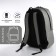 Youth backpack with lightning, external pocket, gray color