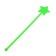 Logopedic "stars" probe, in a set of 10 pieces
