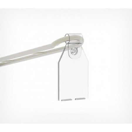 Benic holder for a hook, folding, 2.9 × 6.7 cm, the color is transparent-1