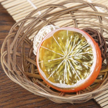 Funny piece of orange d-5 cm (packing 10 pcs, price for 1 pc)