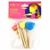 Brush for drawing sponge set of 5 pcs. "Frida" Colored, wooden pen