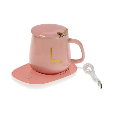 Heated LSK-1501 heating stand, from USB, 16 watts, pink-3