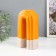 Ceramics candlestick for 1 candle "Scar" sand-orange 10.3x6.2x18 cm