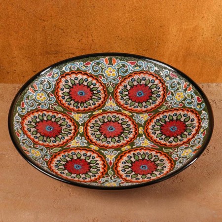 Largan Rishtan ceramics "Samarkand", 32 cm, mix