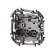 Two -clavy Legrand Inspiria, 10 AX, 250 V, aluminum switch