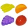Set of cooler for drinks "Fruits", 4 pcs.