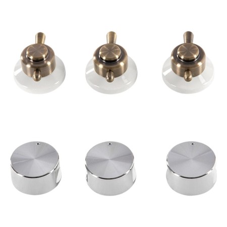 Hound surface HIBERG VM 4535 W, gas, 3 burners, touch timer, white-4