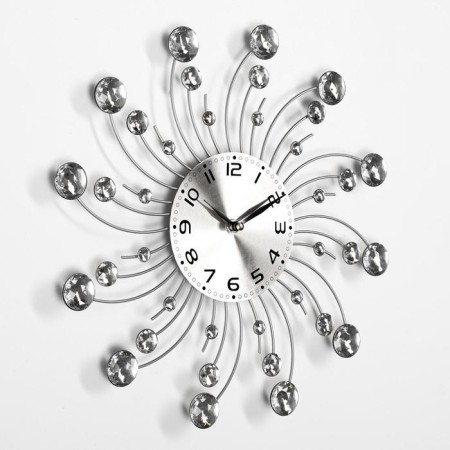 Watching clock, series: openwork, "callifa", smooth move, 33 x 33 cm, d-13 cm-1