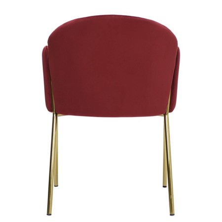 Raspy chair, 555 × 570 × 780 mm, velor, burgundy color-7
