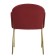 Raspy chair, 555 × 570 × 780 mm, velor, burgundy color