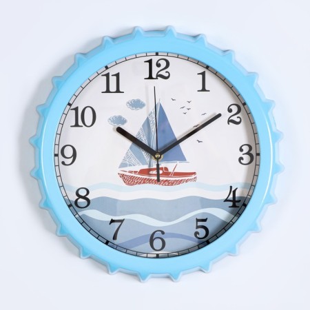Watch Wall "Pier", discrete move, 1AA, D-30 cm, mix-3