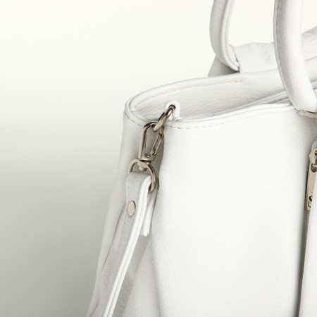 Women's bag with lightning, white color-4