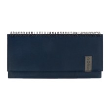 Dated planning 2025, 310 x 145mm, 64 sheets, Devente. Vertical, solid cover, leatherette with foam rubber, embossing, block 70, blue