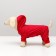 Options for animals "Firefighter", fleece, XS (DS 18-20, Osh 24, OG 27-30 cm) Red Red