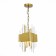 Suspended chandelier ST LUCE. SL1633.203.04. Olvera. 4x40 watts, E14, 20x20x37 cm, matte gold color