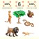 Set of figures "World of Wild Animals", 6 figures