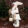 Santa Claus "with gifts and in the strap" 50 cm, white-gold