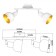 Lamp wall-flowing spot RIVOLI ESMEREE 2H14, 40 watts rotary
