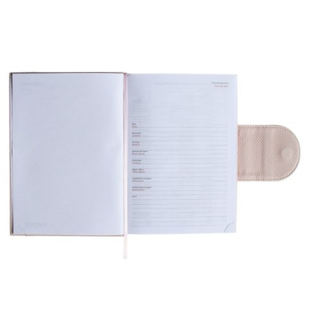 Leduced A5 diary A5, 160 sheets, Devente.contea, firm cover of artificial leather with foam rubber, pink-2