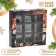 New Year. Box for 9 sweets "Mandarins", 13.7 x 13.7 x 3.5 cm, confectionery packaging