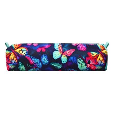 Penal soft, 1 compartment, quadro, 45 x 220 mm, PMO 11-20 neon butterflies 71609-2
