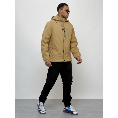 Sports male jacket, size 50, beige color-9