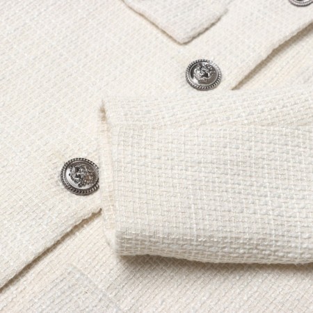 Women's tweed jacket mist r.48, milk-8
