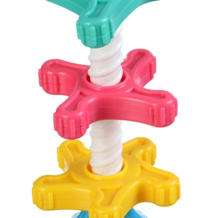 Developing toy Pyramid "Twist me" with gears, rattle, crumb I-9